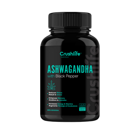 Organic Ashwagandha with Black Pepper - 60 Capsules