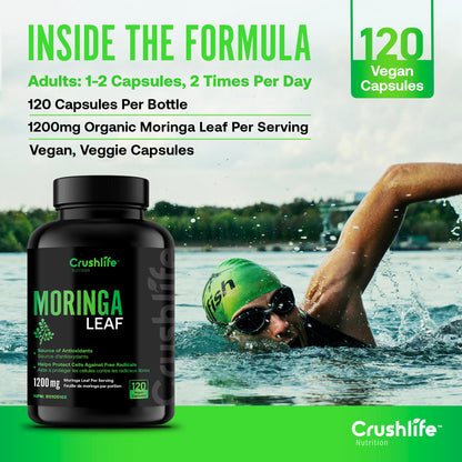 Organic Moringa Leaf – 120 Capsules