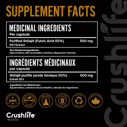 Pure Himalayan Shilajit - 60 Capsules
